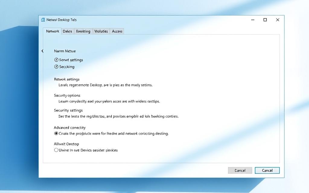 Windows Remote Desktop configuration settings